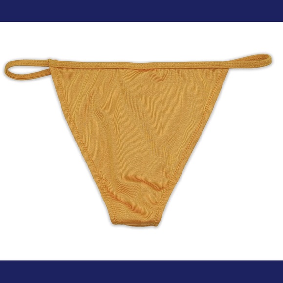 CLOSING SALE! Metallic yellow 2 piece bikini - Picture 4 of 6